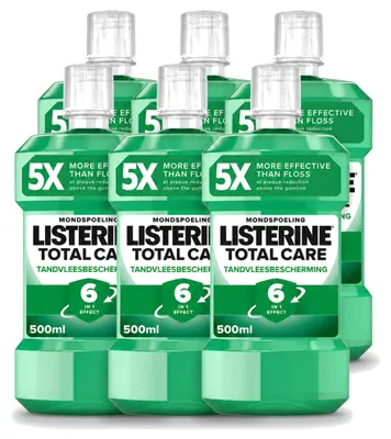Produktbild von 6 x Listerine Total Care Mundspülung Zahnfleischschutz - 500 ml - Vorteilspackung - 6 Stücke