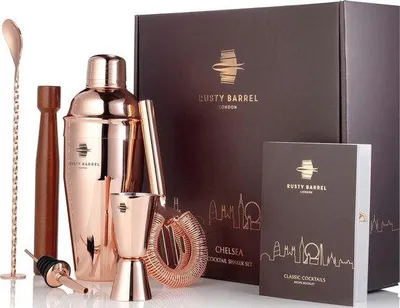 Produktbild von Famanu Cocktail Shaker Set mit Barzubehör und r Geschenkbox