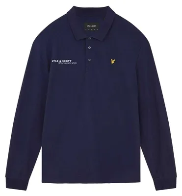 Produktbild von Lyle & Scott - "Ordinate" Poloshirt für Herren GT14439 (S) (Marine bedruckt)