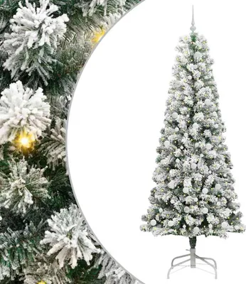 Obrázok produktu pre vidaXL Umelý skladací vianočný stromček zeleno-biely 240 cm