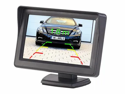 Produktbild von Monitor für Lescars Funk-Rückfahrkamera 10,9-cm-TFT
