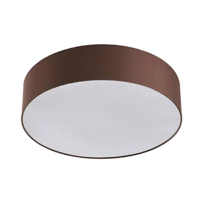 Produktbild von Lindby Deckenleuchte Sebatin, Ø 50 cm, hellbraun, Stoff, E27