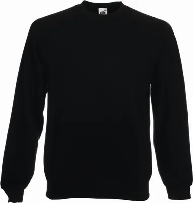 Produktbild von Raglan Sweater | Fruit of the Loom (FOL62216), Farbe:black, Größe:M