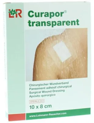 Productafbeelding van Curapor Transparant 10 x 8 cm steriel (5 stuks)