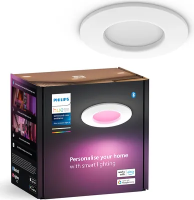 Immagine prodotto di Philips Hue White and Color Ambiance Slim - Faretto da incasso - LED - 8,3 W - Classe E - 16 milioni di colori