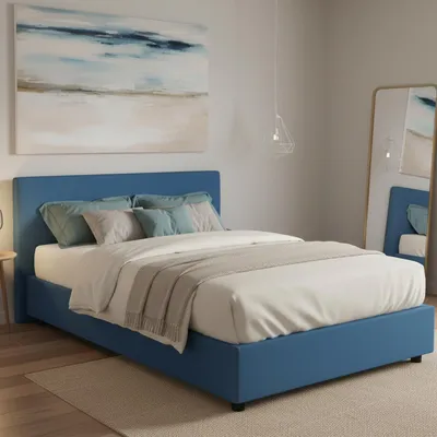 Imagen del producto de Annibale - Cama Doble, azul, Desenfundable Hecho en Italia