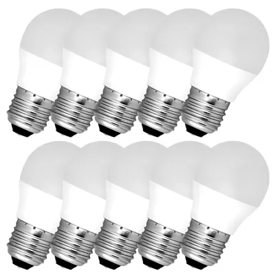 Obrázek produktu pro 10× světelný zdroj SMD LED MLÉČNÝ E27 G45 4W studená bílá