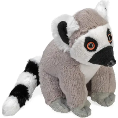 Obrázok produktu pre Plyšová hračka lemur do vrecka ECO – 13 cm