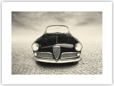 Produktbild von Poster - Poster ohne Rahmen - Alpha Romeo Giuletta - 40x30 cm - Wand Bild - Wanddeko - Wandbilder - Kunstposter - Wandposter - Bilder - Kunstdruck - Wanddekoration - Wandbild - P2XAA40x30-4210