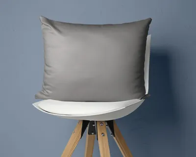 Imagen del producto de Fundas de cojín "Primaviera Deluxe" de satén, 2 en 1, color gris, [tamaño en centímetros]