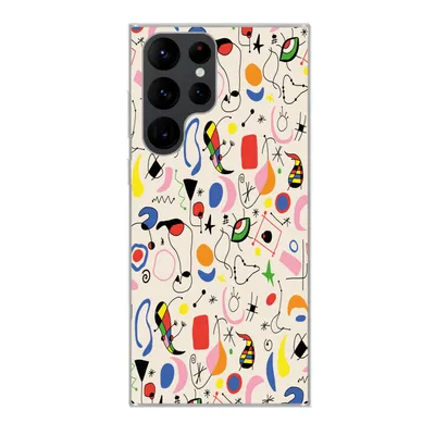 Produktbild von MuchoWow® Handyhülle Schutzhülle Hülle für Samsung Galaxy S22 Ultra Muster - Abstrakt - Kunst Silikon Softcase Handy Hülle - Abbildung