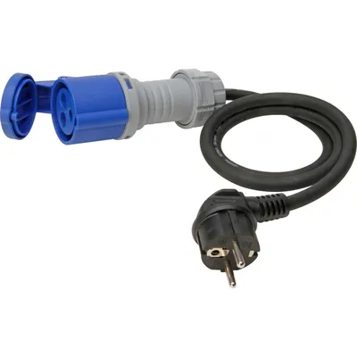 Produktbild von Caravan CEE Adapterleitung Kupplung Wandsteckdose Wandstecker Camping Adapterleitung Schuko CEE Kupplung 3p