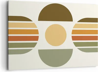 Produktbild von Bild auf Leinwand - Leinwandbild - Einteilig - Modern gemustert minimalistisch - 100x70cm - Wand Bild - Wanddeko - Wandbilder - Leinwanddruck - Bilder - Wanddekoration - Leinwand bilder AA100x70-4569