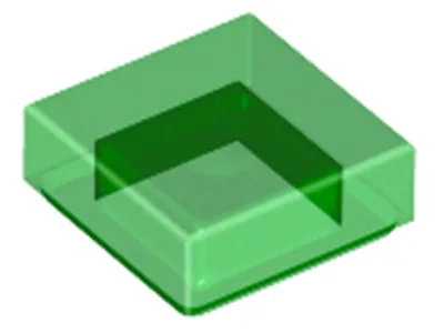 Produktbild von Lego® 1x1 Fliesen 3070 - 100 Stück Trans - Grün