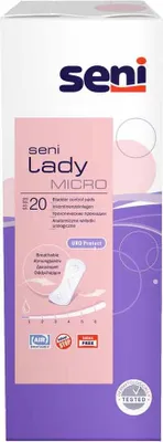 Produktbild von Seni Lady Inkontinenzeinlagen, atmungsaktiv, diskret, Micro, 1x 20St