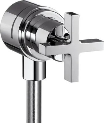 Productafbeelding van Hansgrohe Fixfit STop wandafsluitventiel Axor Citterio, chroom, met kruishendels, artikelnummer 39883000