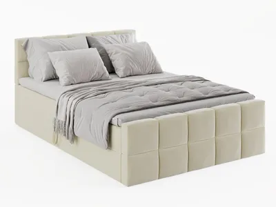 Produktbild von KONTINENTALBETT Vanessa 186/223 cm, in Creme, Velours-Stoff, Bettkasten, Matratze, Topper