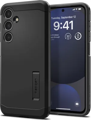 Zdjęcie produktu dla Etui Spigen Tough Armor DO Samsung Galaxy S24 FE Ochrona Pancerna Czarne