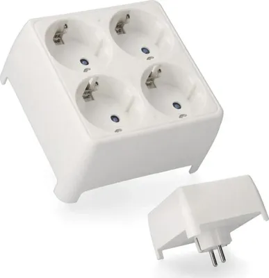 Image de Multiprise 4 Prises Edm Extension électrique Compacte Et Sécurisée - Edm