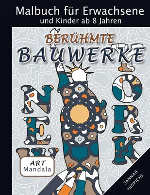 Produktbild von Mandala Art Malbuch für Erwachsene und Kinder ab 8 Jahren - Berühmte Bauwerke