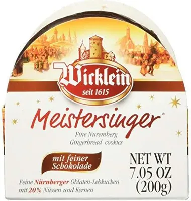 Produktbild von Wicklein Feine Nürnberger Meistersinger Oblaten-Lebkuchen, schokoliert