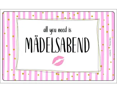 Produktbild von "Mädelsabend" Frühstücksbrettchen,Brettchen,Küche & Frühstück 23x14 cm
