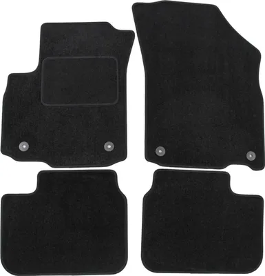 Image de Tapis De Sol Noir Velours Pour Fiat Sedici 2006-2014 4pcs, Ajustement précis, Base Antidérapante, Renforcée dans la Zone de la Pédale