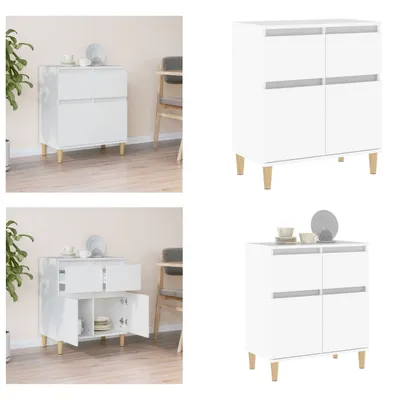 Immagine prodotto di vidaXL Credenza bianca 60x35x70 cm Materiale a base di legno - Credenza - Credenza - Armadio - Credenza