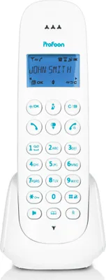 Produktbild von PROFOON DECT-Telefon PDX300BW, weiß/blau