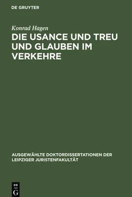 Produktbild von Die Usance und Treu und Glauben im Verkehre