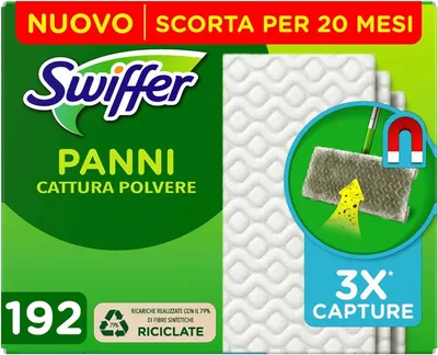 Produktbild von Swiffer Staubfangtücher 192 Mikrofaser Trockentücher Bodenreinigung Ersatzbezug