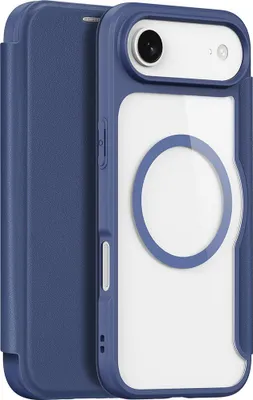 Productafbeelding van Telefoonsleeve Dux Ducis Skin X Pro voor iPhone 17 Air Z met MagSafe en portemonnee - Blauw