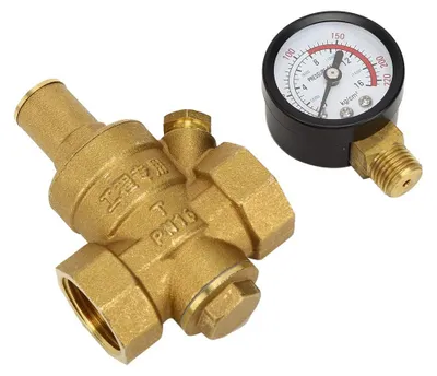 DN20 Messing Druckminderer mit Manometer, 1,6 MPa