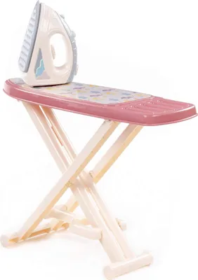 Obrázek produktu pro WADER POLESIE Žehlička s žehlicí plochou, sada pro hraní, růžová