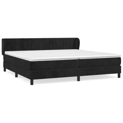Obrázek produktu pro vidaXL Postel Boxspring s matrací černá 200x200 cm Velvet