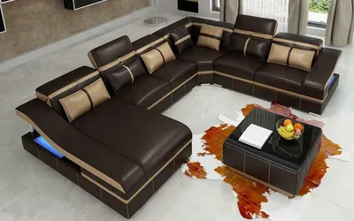 Produktbild von Wohnlandschaft Ecksofa U-Form Garnitur