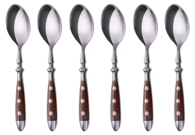 Produktbild von GRÄWE Kaffeelöffel 6 Stück, Serie Nürnberg, BRAUN