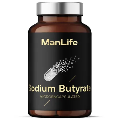 Produktbild von Natriumbutyrat Mikroverkapseltes 1500mg | Buttersäure für den Darmflora | 90 vegane Kapseln