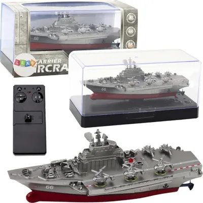 Immagine prodotto di Nave militare telecomandata Rc Boat Argento 15Cm