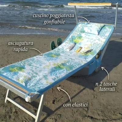 Imagen del producto de Toalla de microfibra para la playa, 190 x 70 cm, con esquinas elásticas