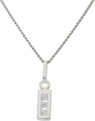 Produktbild von JuwelmaLux Anhänger Buchstabe "I" 925/000 Sterling Silber mit Zirkonia JL16-02-0596