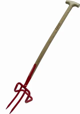 Immagine prodotto di IDEAL 670-50030 Tagliaerba IDEAL con manico, 2 punte, rosso/natura