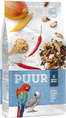 Produktbild von Witte Molen Puur Papageienfutter 2Kg - Nuss- Und Obstmix Für Große Papageien