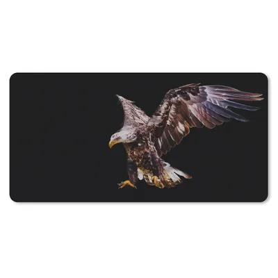 Produktbild von MuchoWow® Mauspad Mousepad Adler - Vogel - Federn 60x30 cm - Mousepads - Maus Mat - Pad - Mausunterlage - Nachhaltig