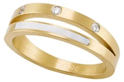 Produktbild von Goldfarbener Eleganter Damenring Größe 8