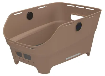 Productafbeelding van Basil Cento Neo WSL achterfietsmand 46 x 23 x 14 cm - zandkleurig