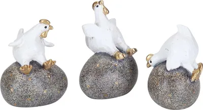 Image de Nääsgränsgården - Poule sur œuf, lot de 3