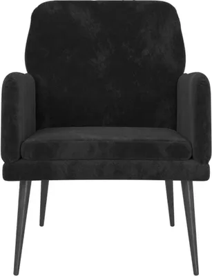 Produktbild von "Winterschlussverkauf "Einzelsessel moderne - CLORIS - Loungesessel - Schwarz 62x79x79 cm Samt - 62 x 79 x 79 cm - NeuMöbel4498659