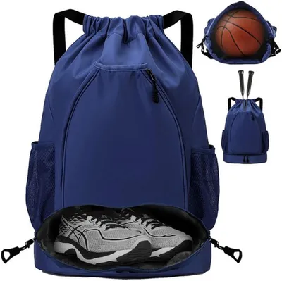 Produktbild von Unyqoos multifunktionale® wasserdichte Sporttasche mit Kordelzug und mehreren Fächern für Sport und Reisen