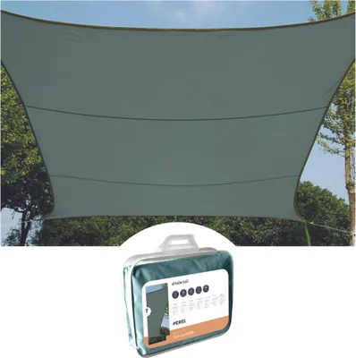 Produktbild von Perel Sonnensegel 3.6 x 3.6 m, quadratisch für Garten und Terrasse, wasserabweisend, UV-Schutz 90%,